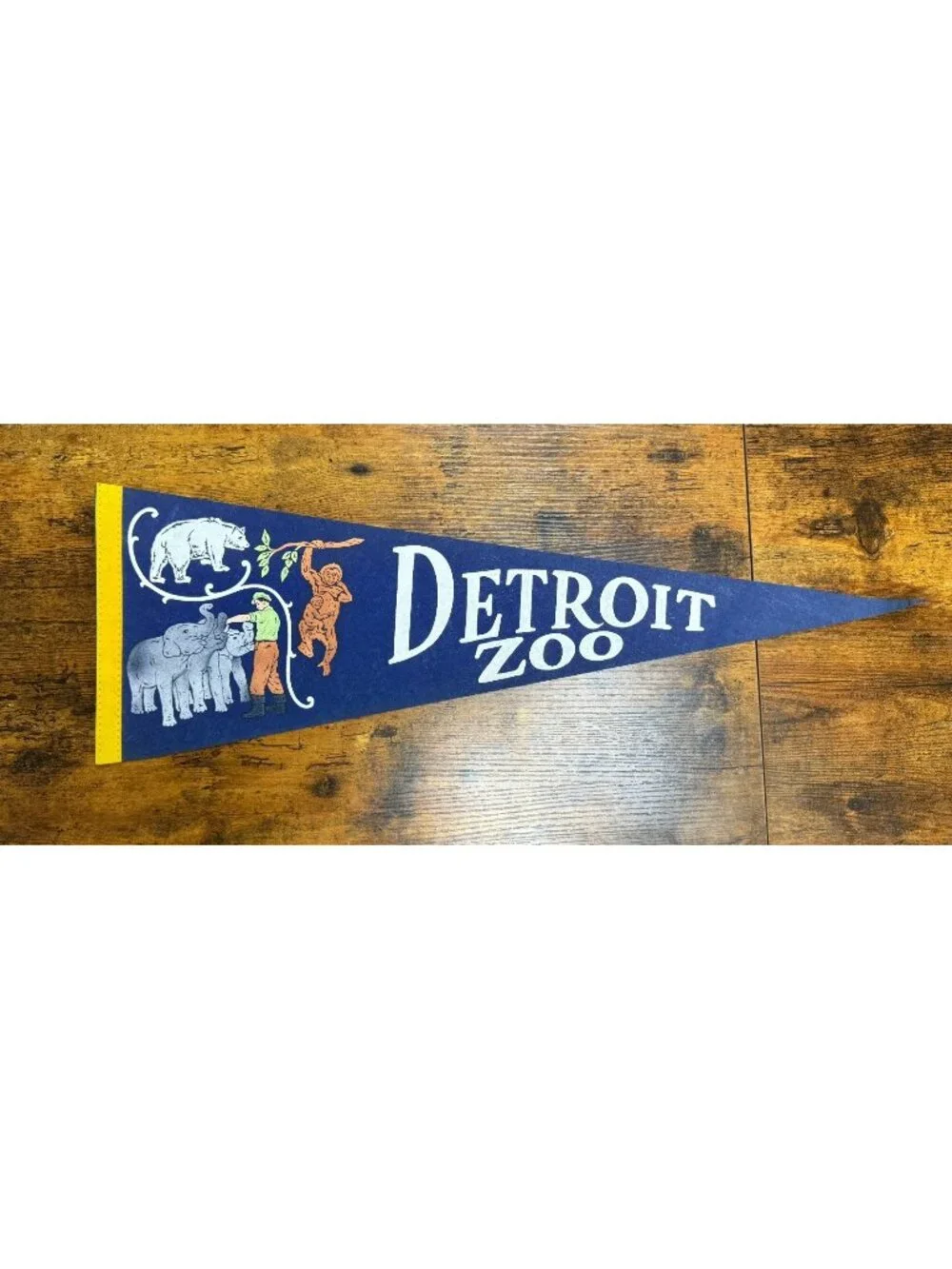 Vintage Detroit Zoo pennant